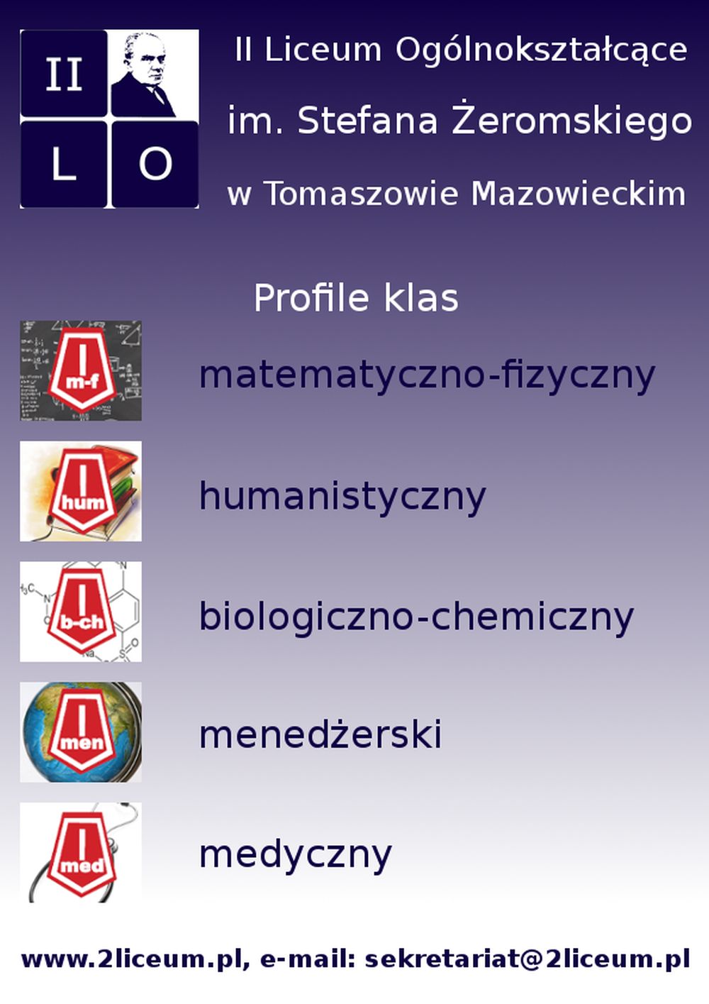 II LO zaprasza absolwentów szkół podstawowych do kontynuowania nauki w roku szkolnym 2020/2021
