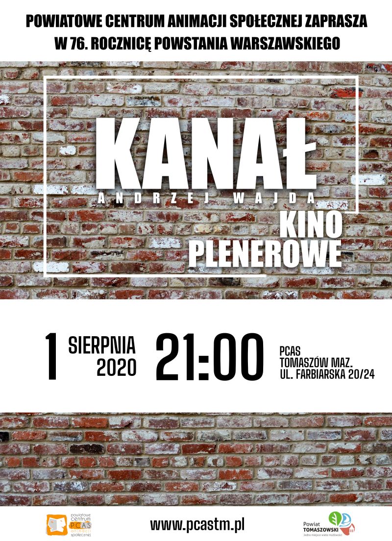 Projekcja filmu „Kanał” w 76 rocznicę wybuchu Powstania Warszawskiego