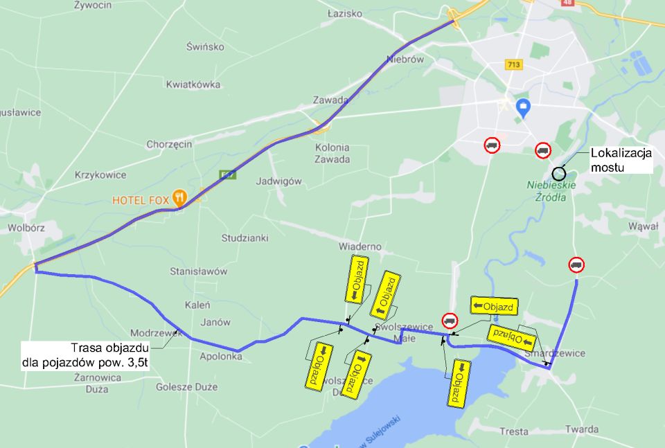 Utrudnienia w związku z awarią mostu przy ulicy Modrzewskiego