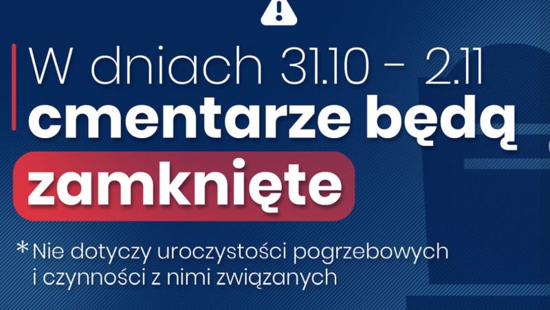 JAK BĘDĄ FUNKCJONOWAŁY CMENTARZE W DNIU WSZYSTKICH ŚWIĘTYCH