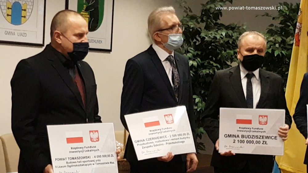 Ponad 13 milionów złotych dla powiatu tomaszowskiego z Rządowego Funduszu Inwestycji Lokalnych