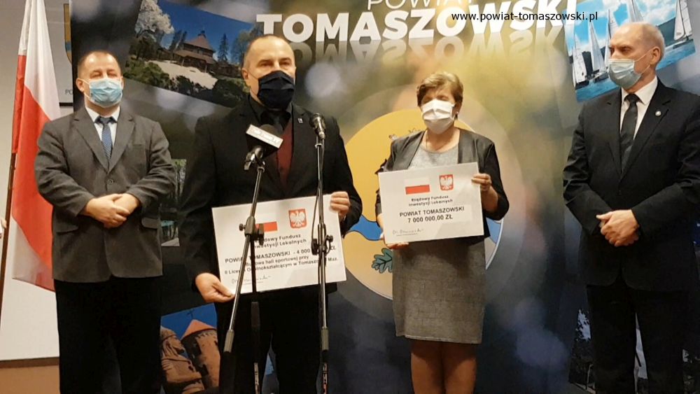 Ponad 13 milionów złotych dla powiatu tomaszowskiego z Rządowego Funduszu Inwestycji Lokalnych