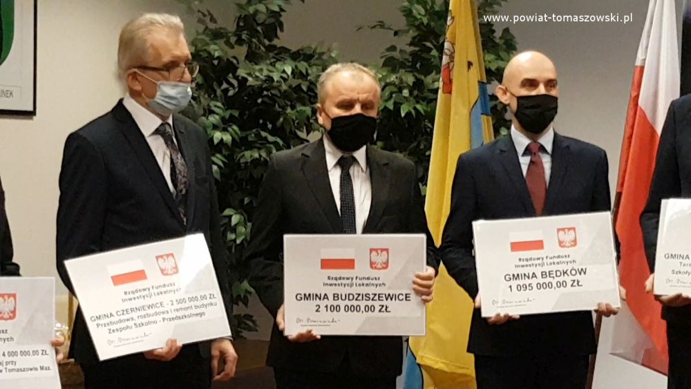 Ponad 13 milionów złotych dla powiatu tomaszowskiego z Rządowego Funduszu Inwestycji Lokalnych