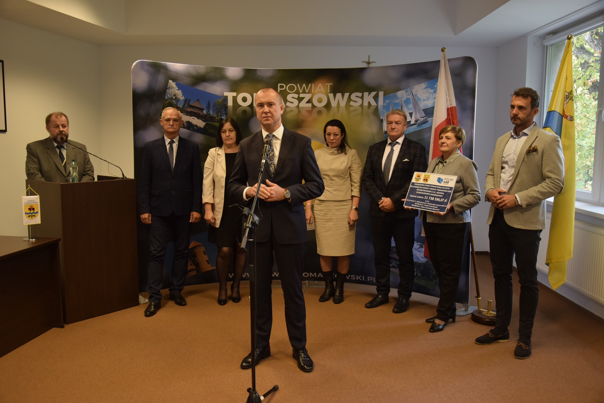 Członek Zarządu Powiatu Michał Czechowicz zabiera głos