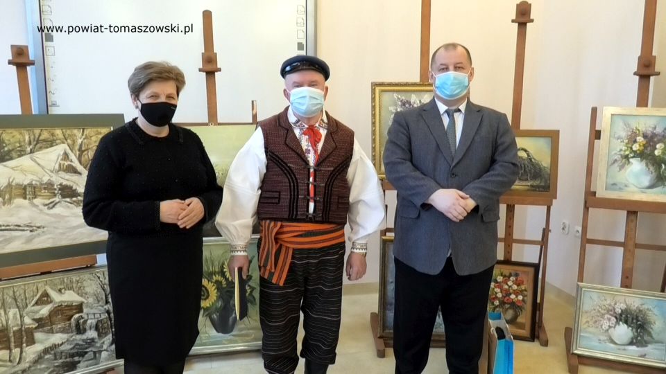 Medal Zasłużony Kulturze - Gloria Artis dla Romana Wojciechowskiego, twórcy ludowego z powiatu tomaszowskiego