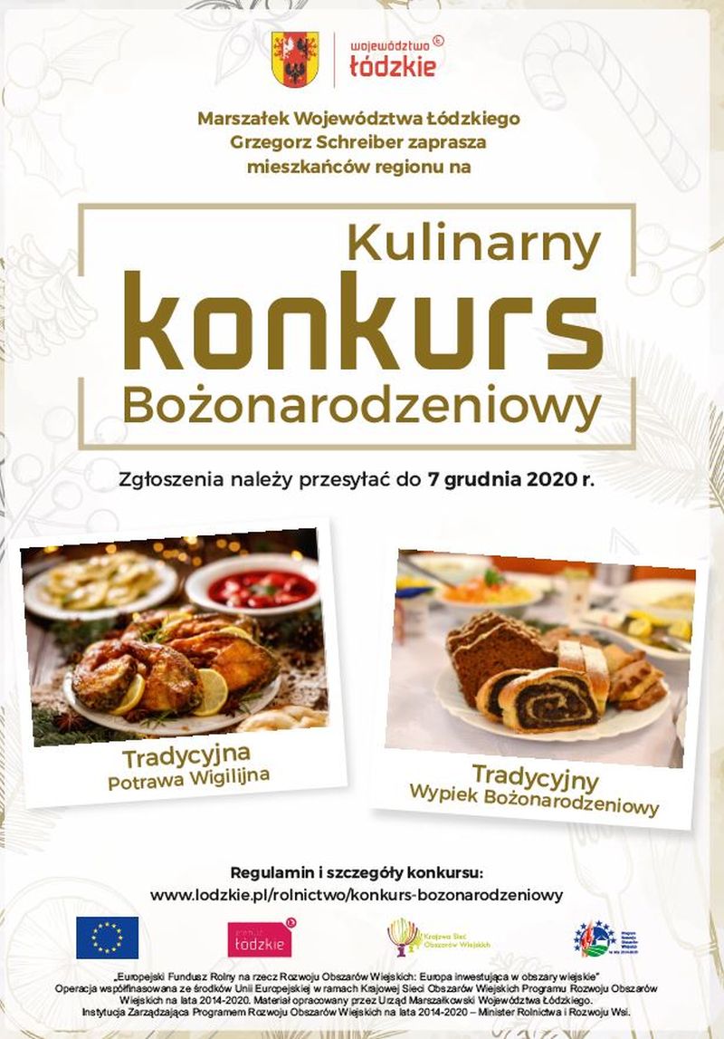 Wojewódzki Kulinarny Konkurs Bożonarodzeniowy – dla wszystkich mieszkańców z województwa łódzkiego