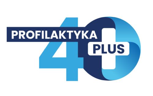 Na zdjęciu: logo programu pilotażowego Profilaktyka 40 PLUS