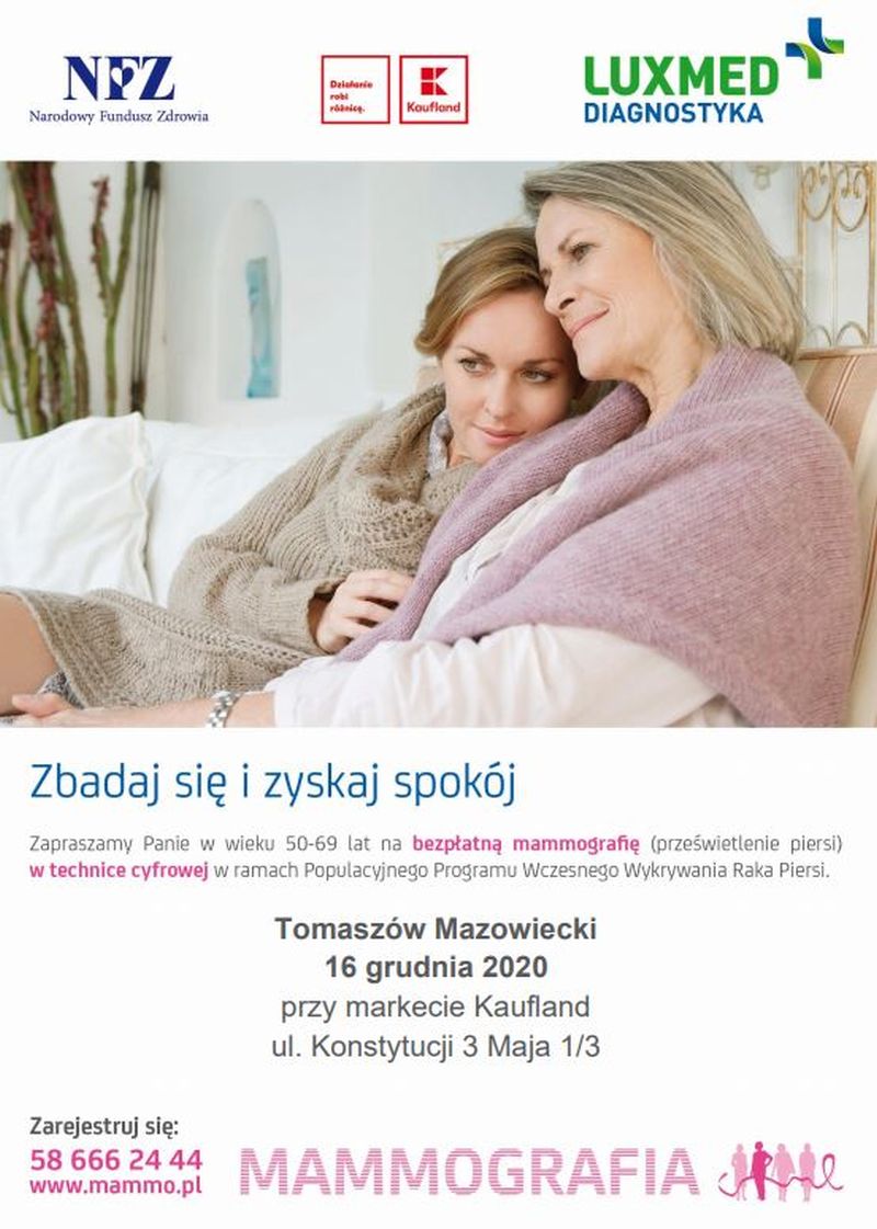 Lux Med zaprasza kobiety w wieku 50-69 lat na bezpłatną mammografię