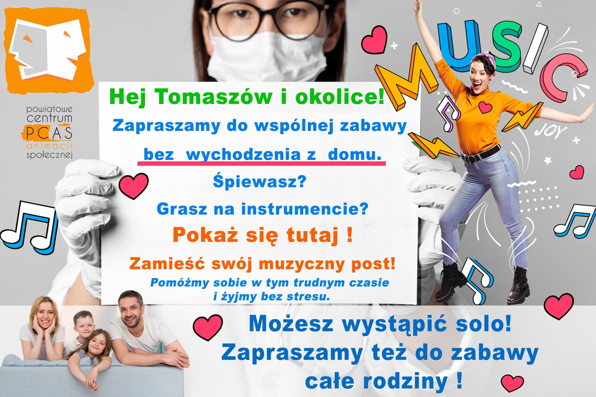 Powiatowe Centrum Animacji Społecznej zaprasza do udziału w konkursie