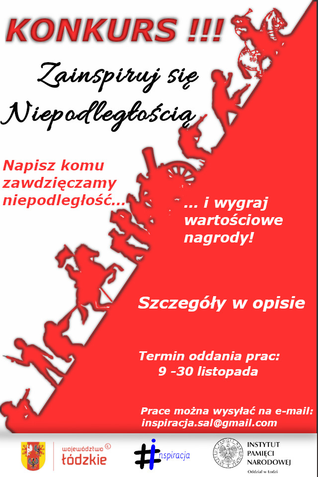 Tylko do poniedziałku, 30 listopada, można oddać pracę na konkurs „Zainspiruj się niepodległością”