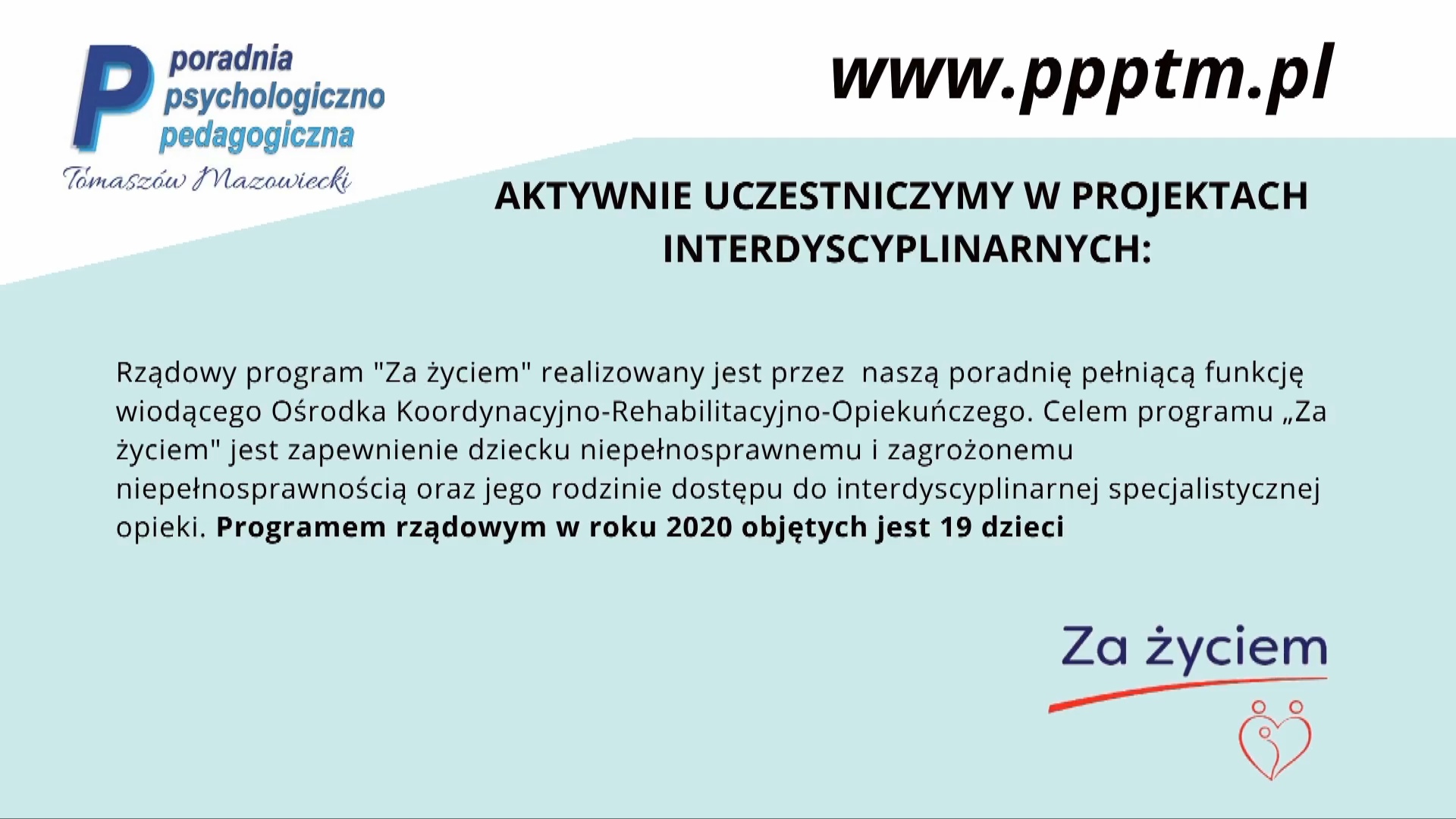 Poradnia Psychologiczno-Pedagogiczna zaprasza w roku szkolnym 2020/2021