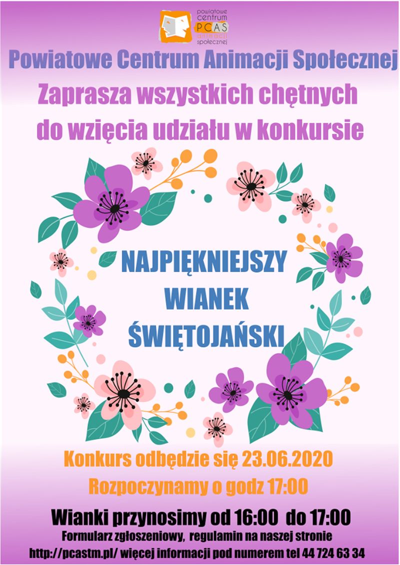 Konkurs na Najpiękniejszy Wianek Świętojański 